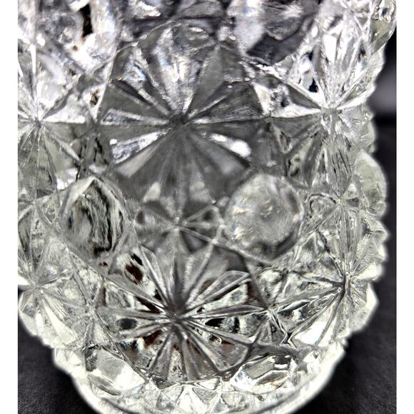 Vtg Daisy and Button Pressed Glass Clear Glass Votive Tealight Candles Holder - Picture 4 of 7